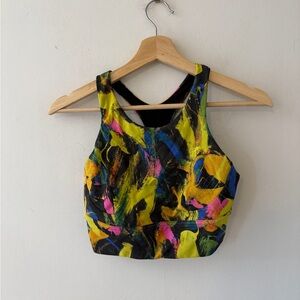 Lululemon Athletica Multicolor Abstract Crop Top